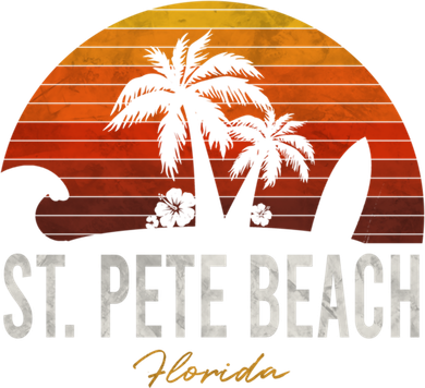 St Pete Beach Florida Fl Palms Vacation Surf Sunset Gift Backpack