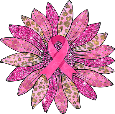 Sunflower Pink Breast Cancer Awareness Support Women Warrior Women's Sweatshirt