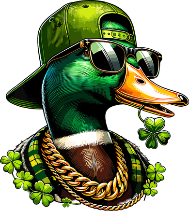Saint Patricks Call Me Lucky Mallard Duck St Patricks Day Women's Hoodie