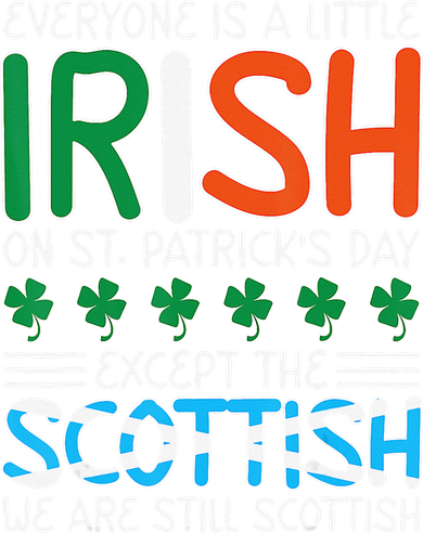 St Patrick's Day Irish Flag Scottish Shamrock Funny Joke Doggie Tank