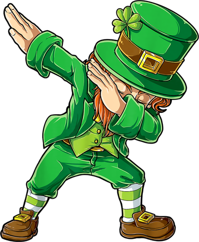 St Patricks Day Dabbing Leprechaun Boys Kids Men Dab Youth Women's Sweatshirt