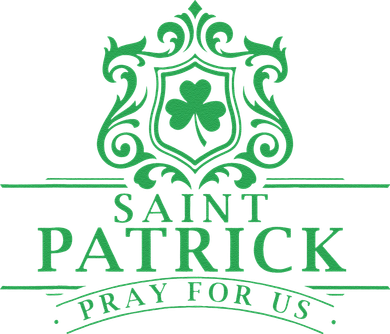 Saint Patricks Day Pray For Us St Patrick's Catholic Patty's Button