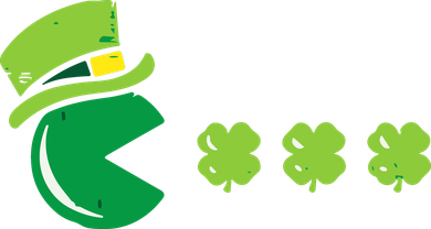 St Patricks Day Eating Shamrock Retro Gamer Tote Bag