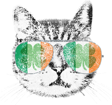 St Patrick's Day Cat Tricks Irish Saint Catty's Shamrock Tumbler