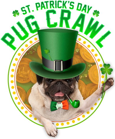St. Patrick's Day Pug Crawl Funny Irish Pug Kids T-Shirt
