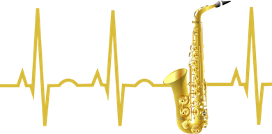 Saxophone Player Funny Gift Sax Heartbeat Hooded Cute Gift Gift Coaster