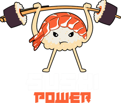Sushi Power Funny Gym Vegetarian Muscle Powerlifting Tumbler