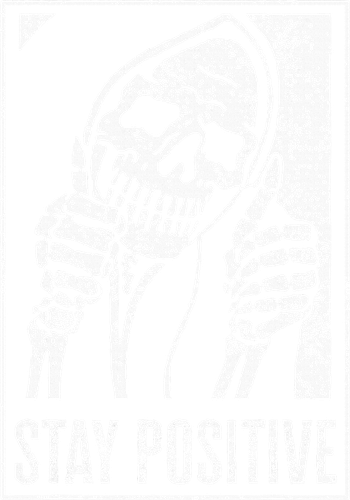 Stay Positive Funny Skeleton Be Positive Skull Halloween Kids Long Sleeve Shirt