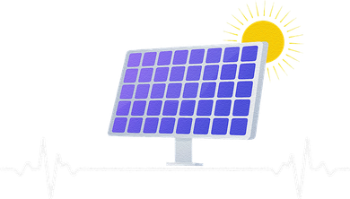 Solar Panel Heartbeat Global Warming Earth Day Coaster