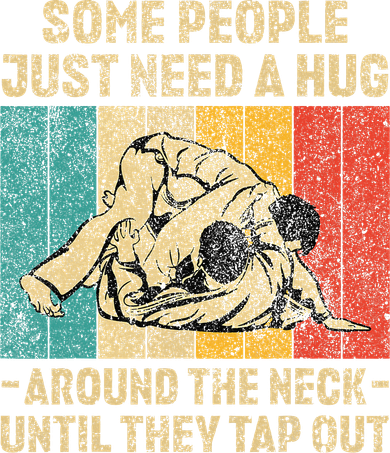 Some People Just Need A Hug Vintage Jiu Jitsu Women's Sweatshirt
