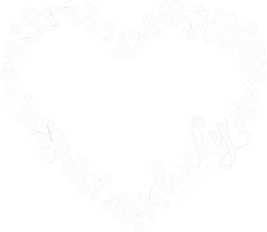 St. Patrick Lucky Clover Heart Shamrock Lucky Women's T-Shirt