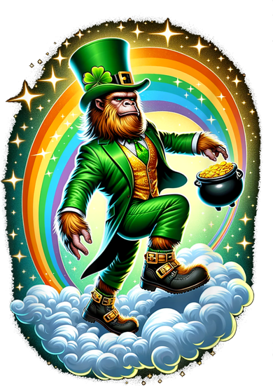 St Paddy Lucky St Patricks Day Bigfoot Backpack