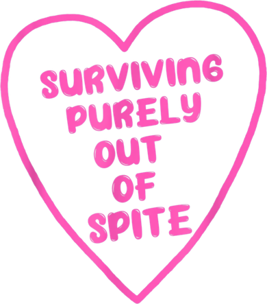 Surviving Purely Out Of Spite Apparel Button