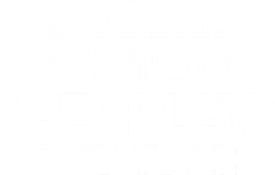 Sorry It's Too Peopley Out Here Kids Sweatshirt