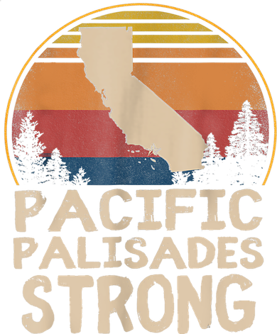 Support Pacific Palisades Strong Vintage Stay California Kids Sweatshirt
