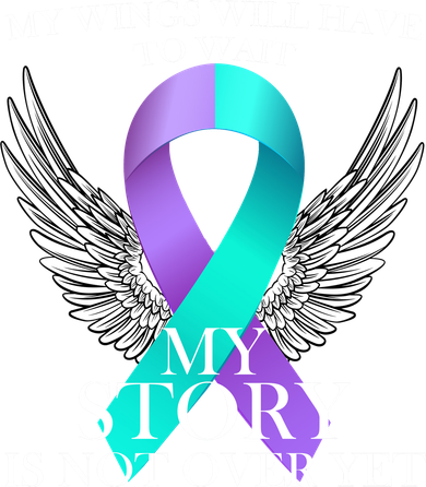 Suicide Prevention Angel Wings Ribbon Toddler Long Sleeve