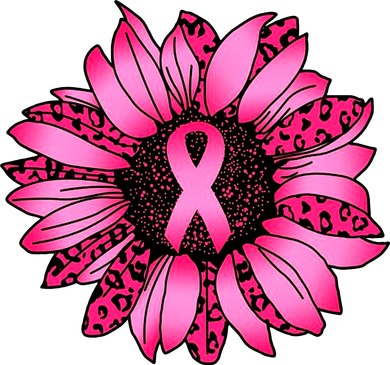 Sunflower Pink Ribbon Breast Cancer Awareness Women's Sweatshirt