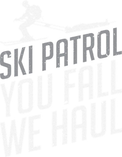 Ski Patrol vinatge You Fall We Haul Skiing Winter Sports Button