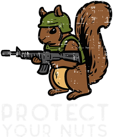 Squirrel Protect Your Nuts Funny Chipmunk Women Boy Doggie Tank