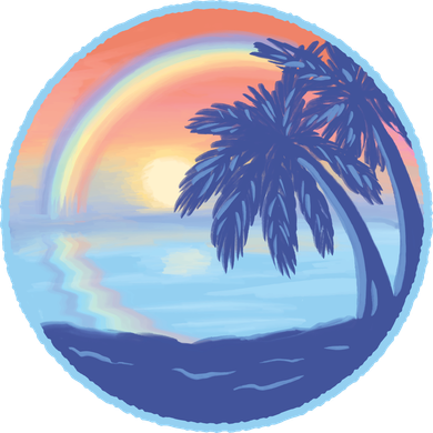 Sunset Rainbow Beach Women's T-Shirt