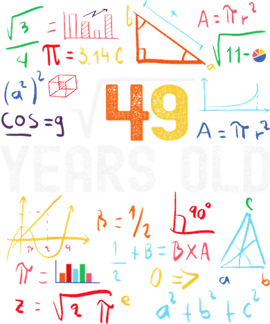 Square Root Of 49 7th Birthday 7 Years Old Birthday T-Shirt