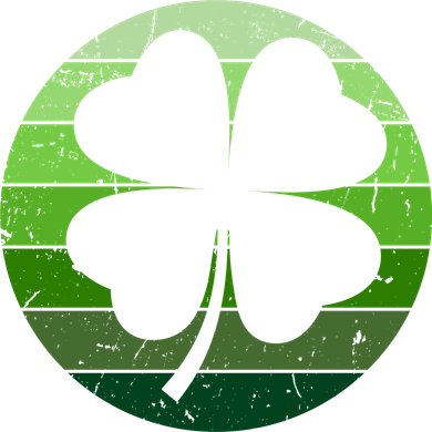 Shamrock Retro Sunset Lucky Leaf Toddler Sweatshirt