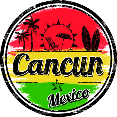 Retro Cancun Logo Doggie Tank