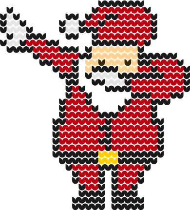 Funny Dabbing Santa Pixel Women's T-Shirt