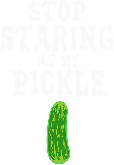 Stop Staring At My Pickle Costume Funny Easy Halloween Gift Kids T-Shirt