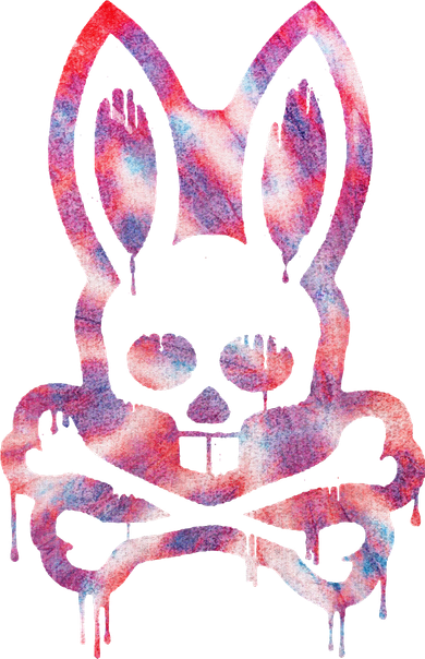 Scary Skull And Crossbones Bad Rabbit Horror Bunny Halloween Beanie