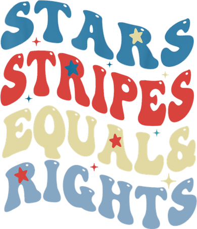 Stars Stripes And Equal Rights 4th Of July Womens Rights Kids Hoodie