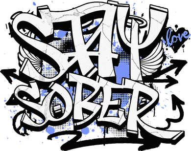 Stay Sober Blue Resolve Bucket Hat