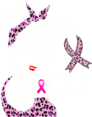 Support Squad Breast Cancer Warrior Pink Ribbon Leopard Tote Bag