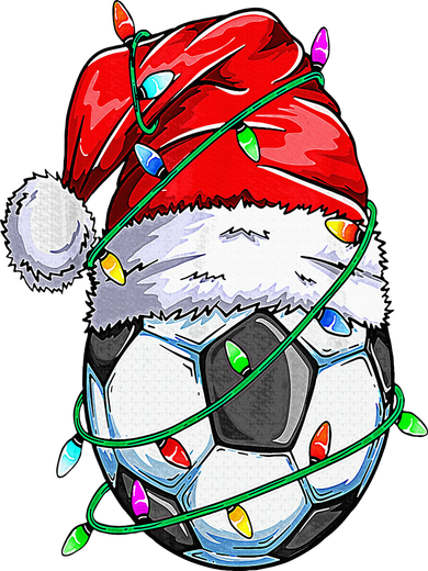 Santa Soccer Ball Sports Design Christmas Soccer Player 11oz C Handle Ceramic Mug