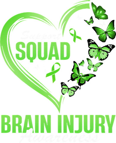 Support Squad Brain Injury Awareness Butterfly Heart Kids Sweatshirt