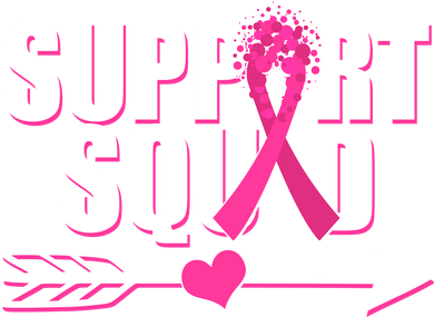 Support Squad Breast Cancer Awareness Pink Ribbon Polo