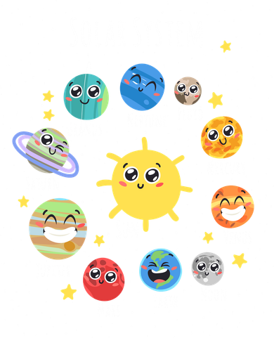 Solar System Children's Illustration Coffee Mug