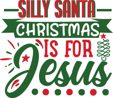 Silly Santa Christmas Is For Jesus Holiday Coaster