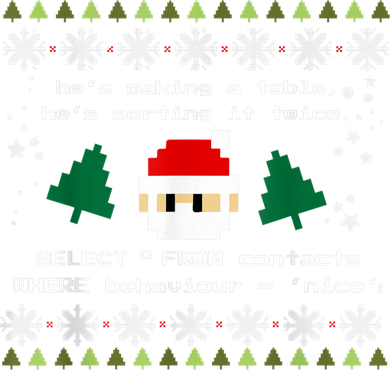 SQL Santa Claus Database Clause Developer Code DB Programmer Coffee Mug