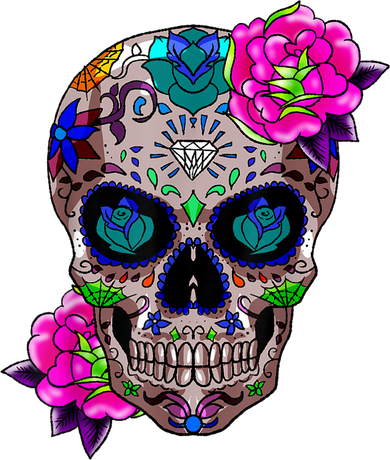Sugar Skull Day Of The Dead Cool Bone Head Skulls Gift Idea Kids Hoodie
