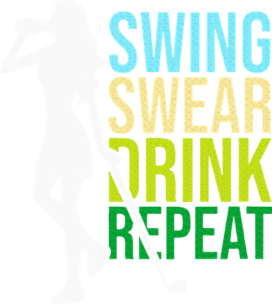 Swing Swear Drink Repeat Love Golf Kids T-Shirt