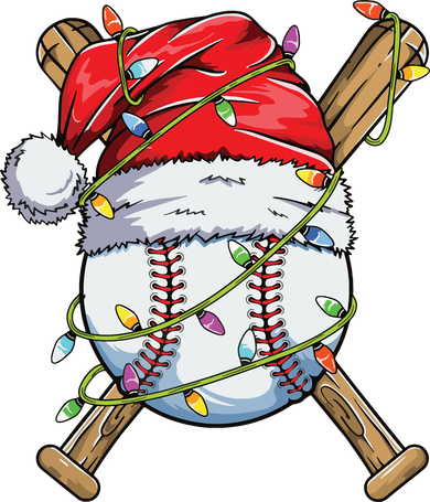 Santa Sports Design For Boy Christmas Baseball Player Button