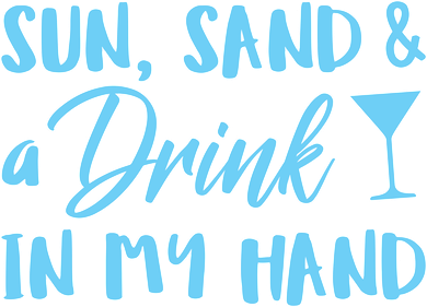 Sun Sand & A Drink In My Hand Kids Sweatshirt