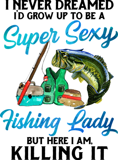 Super Sexy Fishing Lady Fish Lover Baby Bodysuit