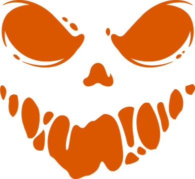 Scary Spooky Face Halloween Gift Button