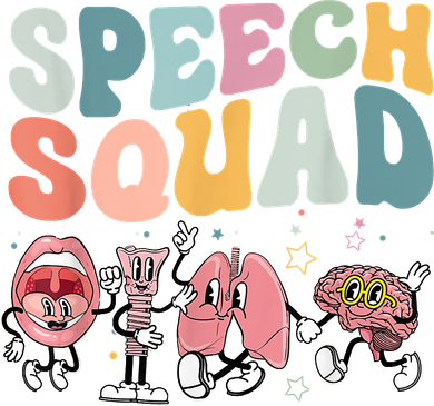 Speech Squad Funny Speech Therapy Speech Pathologist Bucket Hat