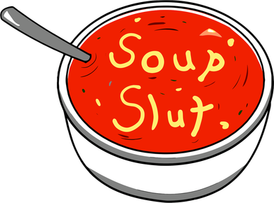 Soup Slut Funny Soup Graphic Saying Beanie