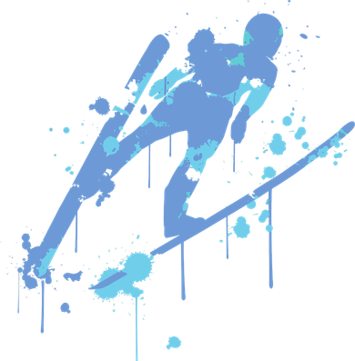 Splash Ski Flying Winter Sports Ski Jumping Toddler T-Shirt