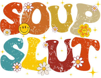 Soup Slut Groovy Sarcastic Funny Saying Christmas Hat