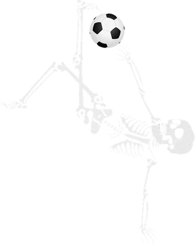 Soccer Skeleton Halloween Soccer Bicycle Kick Women's T-Shirt